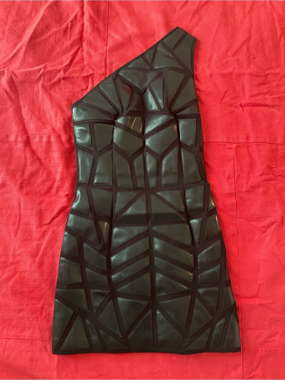 Versus by Versace Black Geometric One-Shoulder Women’s Dress size 4